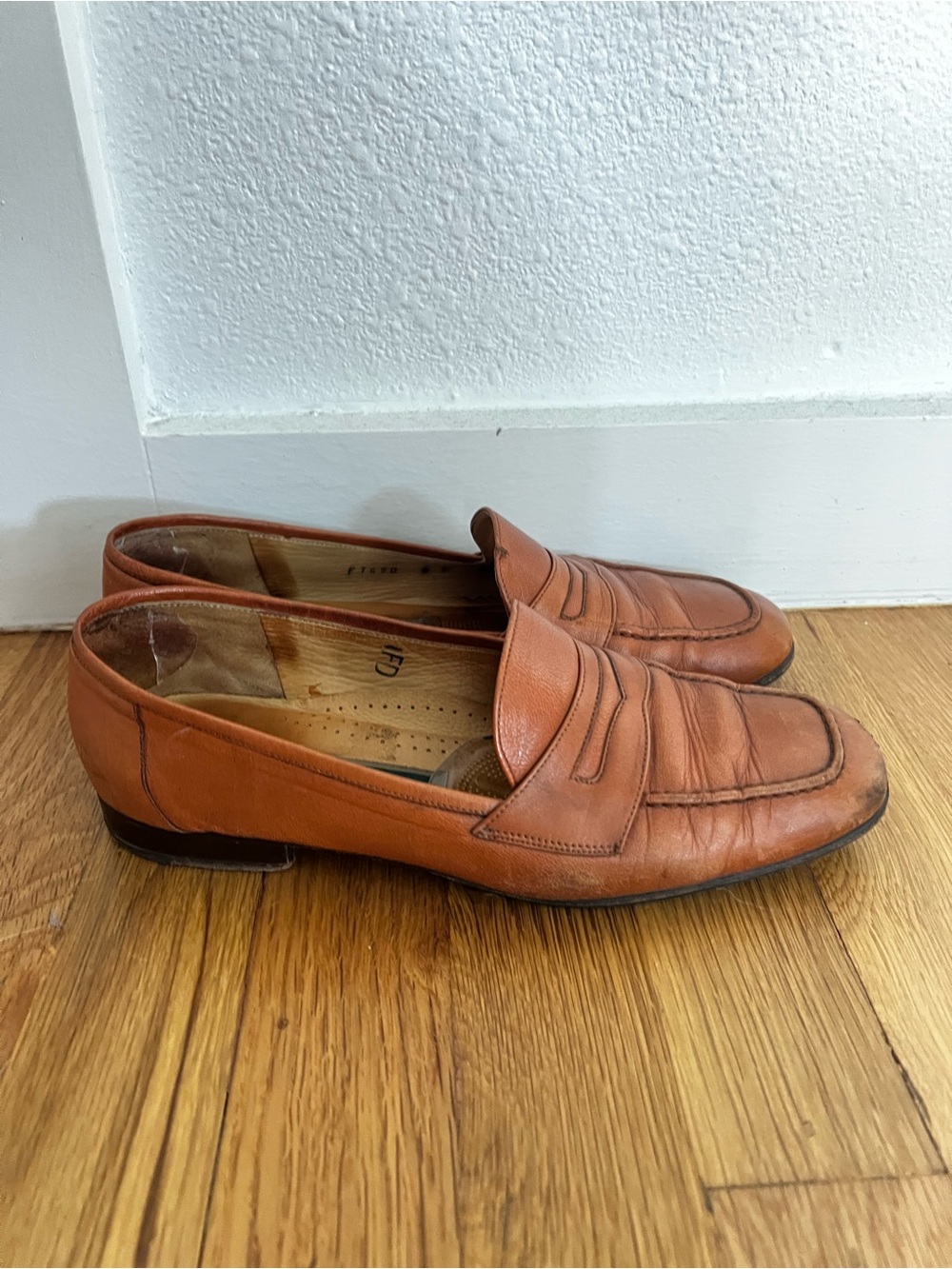 Cole Haan Brown Leather Penny Loafers - Picture 2 of 7